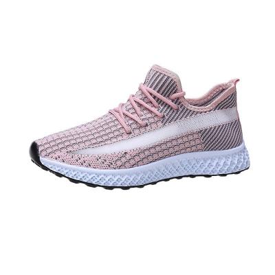 China Fashion Trend Ladies OEM Sneakers Breathable Women Comfortable Lightweight Knitted Sports Shoes for sale