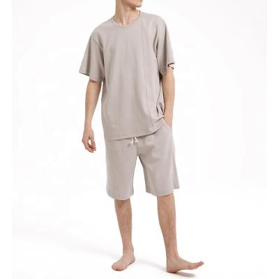 China Breathable 2021 Customs Summer 2 Piece Mens Sports T Shirt Running Shorts Mens Jogging Shorts Tracksuit for sale