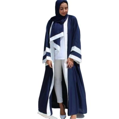 China 2pcs/set Muslim Feeling Mosaic Long Dress Soft Wholesale Color Mixing Middle East Dubai Simple Islamic Women In Hijab for sale