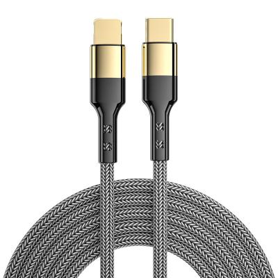 China PD20W Gold Plated Mobile Phone Mobile Phone Data Fast Charging Cable Type C Charging Cable For iPhone for sale