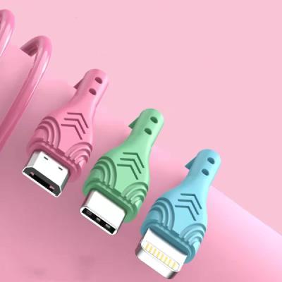 China Etc.electronic Mobile Phone Product 3 in 1 Quick Charger Liquid Silicone Mobile Phone USB Charging Cable For Iphone micro c type for sale