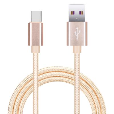 China MP3/MP4 Player 2022 New Trends Nylon Braid 3A Mobile Phone Charging USB Type C Data Cables For HUAWEI for sale