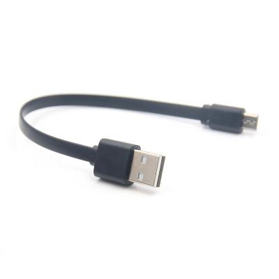 China Flat MP3/MP4 Player PVC USB Mic Cable 2A Mobile Phone Charging Cable For Android for sale