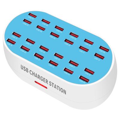 China Industrial USB Charger 30/24/18/12 Ports Multi Left Ports High Power Industrial Grade Charging Station USB Desktop Charger for sale