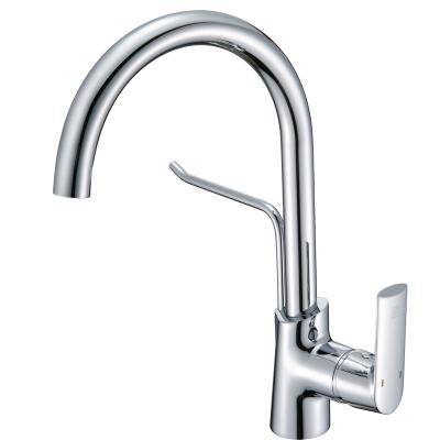 China Multifunction Single Handle Chrome Cold Water Kitchen Sink Mixer Taps Solid Brass Metered Hot Items Faucets for sale