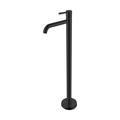 China Metered Bathroom Faucets Minimalist Floor Standing Bath Faucet Free Standing Basin Faucet for sale