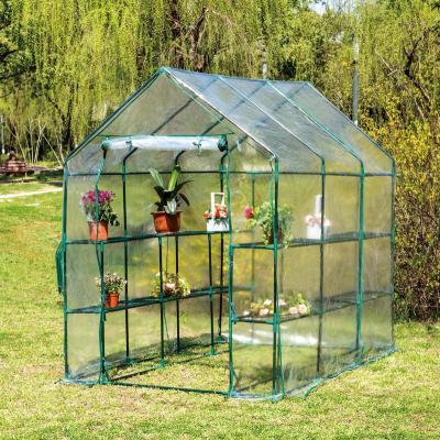 China Wholesale Manufacturers Easily Assembled Outdoor Portable Greenhouse Plants Garden Grow Tent Mini Walk In Greenhouses for sale