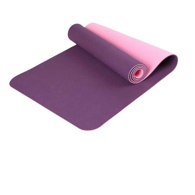 China 2022 Manufacturer Wholesale Logo Custom Best Skin Friendly Durable Fabric PVC Tape Yoga Mat for sale