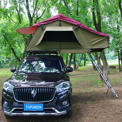 China Hot Sale Camouflage/Field Set 2 Person Folding Outdoor Luxury Hard Shell Truck Pop Up Car Rooftop Tent Top Camping Tent for sale