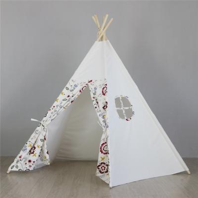 China Trigone / V-Type Ground Nail Outdoor Playhouse Camping Pop Up Baby Indoor Teepee Toy Play Tent For Kids for sale