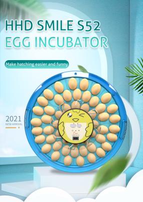 China HHD smile s52 temperature controller digital rotation egg automatic egg hatching incubator incubadorascub de huev for sale