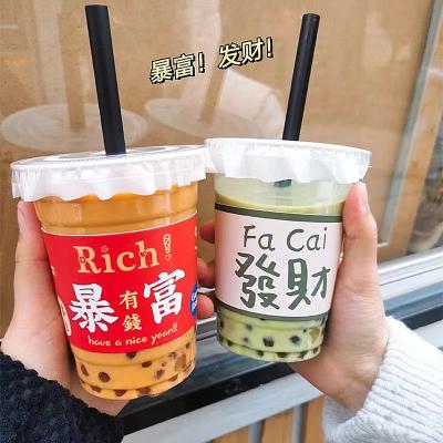 China Custom Portable Disposable Coffee Small Green Clear Juice Takeout Smoothie Drink Takeout Drink For Coffee Makers for sale