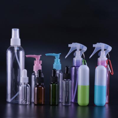 China 30ml Cosmetic Hair Product Cosmetic Black Amber Logo Printed Single Trigger Spray Bottle Mist Plastic Hair Oil For Disinfection for sale