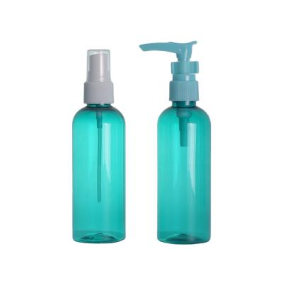 China 60/250ml Light Sky Blue Cosmetic Plastic Customized Tiny Empty Bottle For Skin And Hair Lotion Pump Spray Bottles 400/500/250/200ml for sale