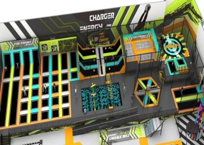 Китай Зона крытой спортивной площадки парка батута скача с нержавеющей сталью пряжки продается