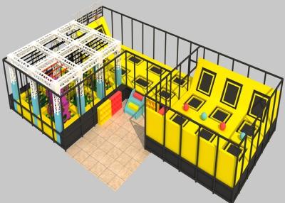 China Customized Indoor Trampoline Park Playground Center Equipment With Dodge Ball for sale