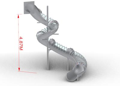 China Corrediça espiral exterior personalizada do tubo do campo de jogos do quintal do diâmetro da corrediça 76cm da cor à venda