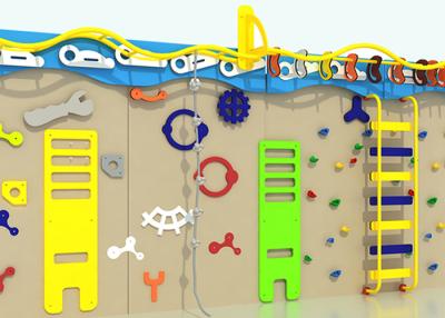 China Outdooor Wooden Climbing Wall Outdooor Indoor Preschool Playground Equipment for sale