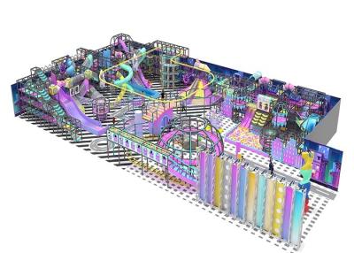 China Equipamento macio do jogo do grande labirinto interno de Playland do espaço com trampolim à venda