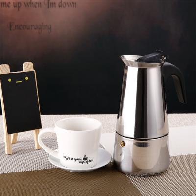 China Commercial Household Coffee Maker Stainless Steel Coffee Makers 6Cups Commercial Spanish Espresso Coffee Maker for sale