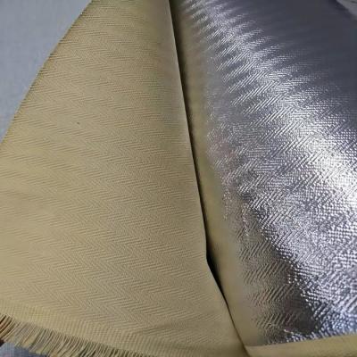 China La raspa de arenque que tejía el 100% Para Aramid aluminizó la tela en venta