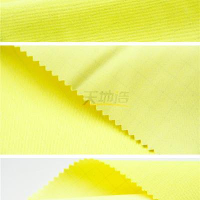 China de Stof Fluorescrnt Gele Ne24/2 En11612 van 280gsm Modacrylic Te koop