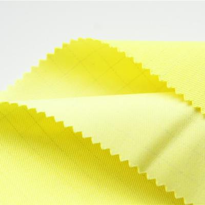 China Katoenen van 300gsm Modacrylic Antistatische Stoffen Fluorescente Geel voor Beschermende Kleding Te koop