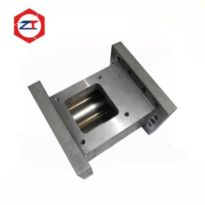 China Elementos extrusores de doble tornillo de material 38CrMoAla Barril alimentador lateral compacto Barril de husillo de caucho de alimentación caliente en venta