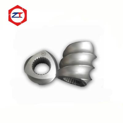 China Tornillos del extrusor de tornillo doble de máquina CTE, elemento de tornillo de extrusor de plástico de cabeza de elemento de tornillo de transición 3 en venta