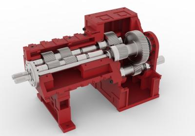 China Kunststof extruder Versnellingsbak met variabele snelheid / As Parallelle as Versnellingsbak Dubbele schroef Compounding Extruder Te koop