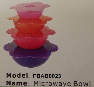 China FBAB0023 for wholesales food-grade pp plastic microwave bowl set for sale