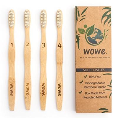 China OEM Welcome Wholesale BPA Free Bristles Natural 100% household toothbrushBamboo Toothbrush household toothbrush for sale