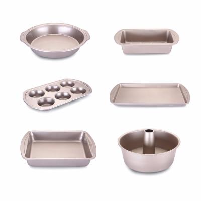 China 0.6mm thickness series carbon steel non stick coating cake pan for sale