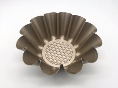 China 0.5mm carbon steel flower cake pan/bread pan/loaf pan/toast pan for sale