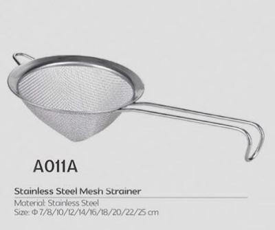 China Cheap design kitchen helper sieve strainer stainless steel fine mesh flour strianer for sale