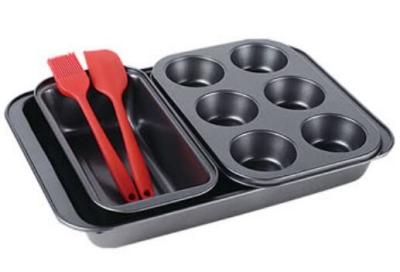 China baking tool set pizza pan muffin pan loaf pan and Roaster bakeware set for sale