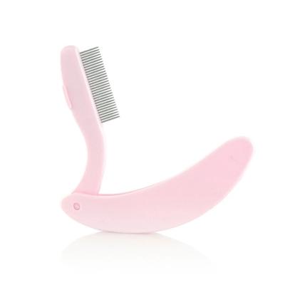 China Portable Soft Texture Cosmetic Smooth Comb Grooming Soft Edge Eyebrow Tamer Brush for sale