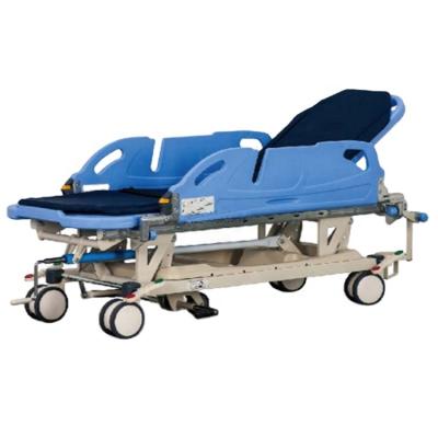 中国 Plastic Medical Equipment Hydraulic Patient Transfer Hospital Stretcher Transfer Stretcher Medical Bed 販売のため