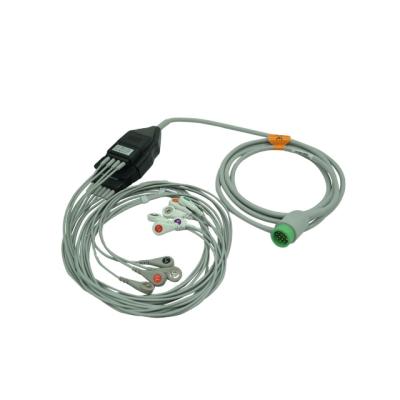 China Medical Equipment Physio Check Lifepak 11 6 lead / 4 lead ecg trunk cable with ecg lead for sale