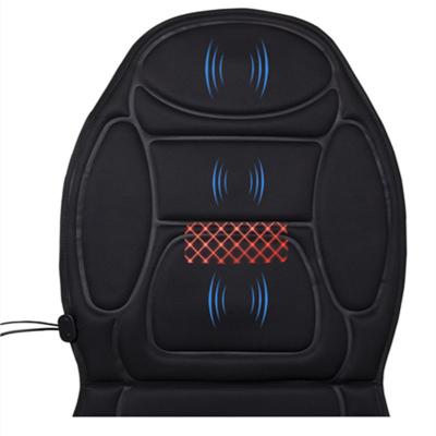 China Vibration car seat massage heating pad with heating, 3D shiatsu back cushion massager, massage cushion for car for sale