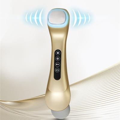 China Promote Blood Circulation Beauty Bar 24k Golden Pulse Massage Korea Face Led Massager Towel Facial for sale