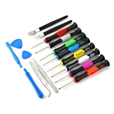 China Multi-Function DIY Tools Bag 16 In 1 Mobile Phone Crowbar Tweezers Precision Laptop Watch Pry Screwdriver Bar Service Mobile Tools for sale