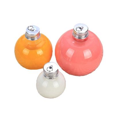 China Household Products Fillable Christmas Tree Decor Ornament Baubles DIY Clear Hanging Round Ball Plastic Beverage Liquor Bottle for sale