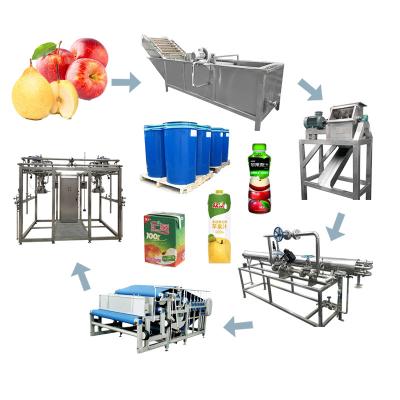 China Edelstahl 316 Apple Juice Processing Line 220V/380V zu verkaufen