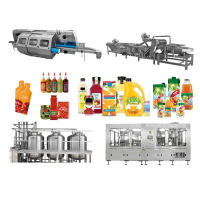 China Industry Peach Juice Production Line Automatic Peach Processing Line Custom Machine for sale