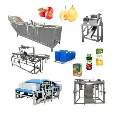 China Linha de produção de suco de maçã NFC Linha de processamento de suco de maçã de limpeza automática de esterilização e enchimento à venda