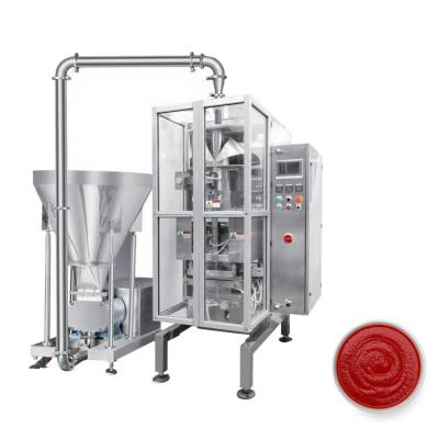 China Máquina de embalagem vertical de pasta de tomate Ketchup Máquina de embalagem automática de enchimento à venda