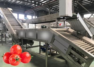 China Van de de Tomaten de Verpletterende Machine van de voedselrang SS304 Lijn van de de Tomatenpureeverwerking 12 Maanden Garantie Te koop