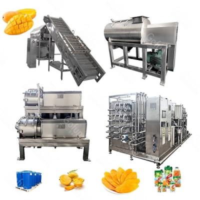 China 5T/H alle in einer Frucht-Wäsche-Maschine Mango-Juice Processing Machines 200KW zu verkaufen