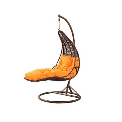 China Modern Hot Sale Simple Hanging Chairs Handmade PE Rattan Swing Chair Outdoor Furniture for sale